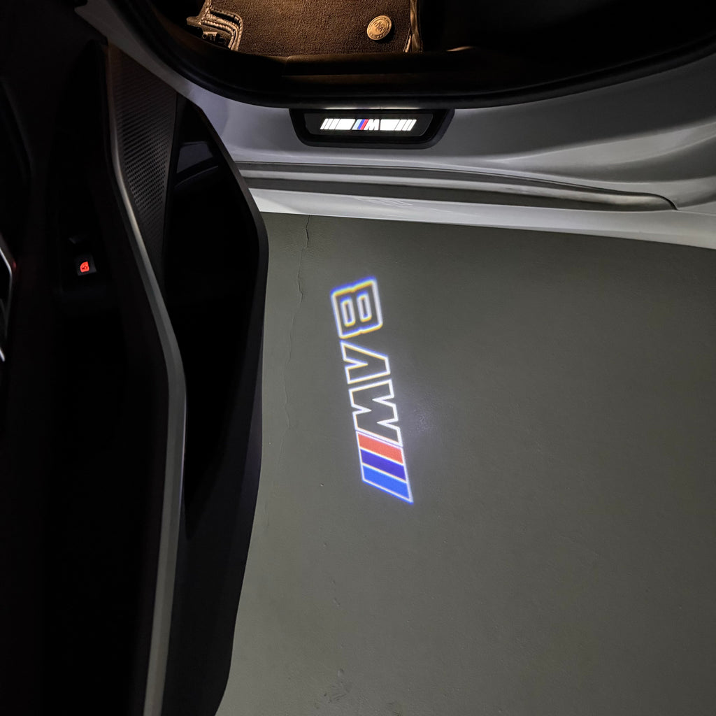 ÉCLAIRAGE DE PROJECTEUR BMW M3 LOGO Nr.24 (quantité 1 = 1 jeux / 2 feux de porte)