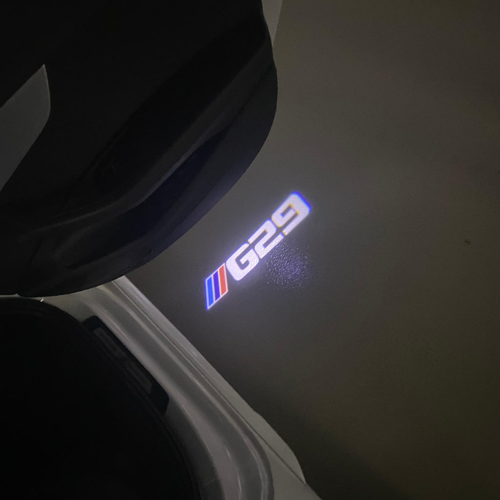 LUCES DE PROYECTOR DEL LOGOTIPO BMW M3 Nr.24 (cantidad 1 = 1 juegos / 2 luces de puerta)