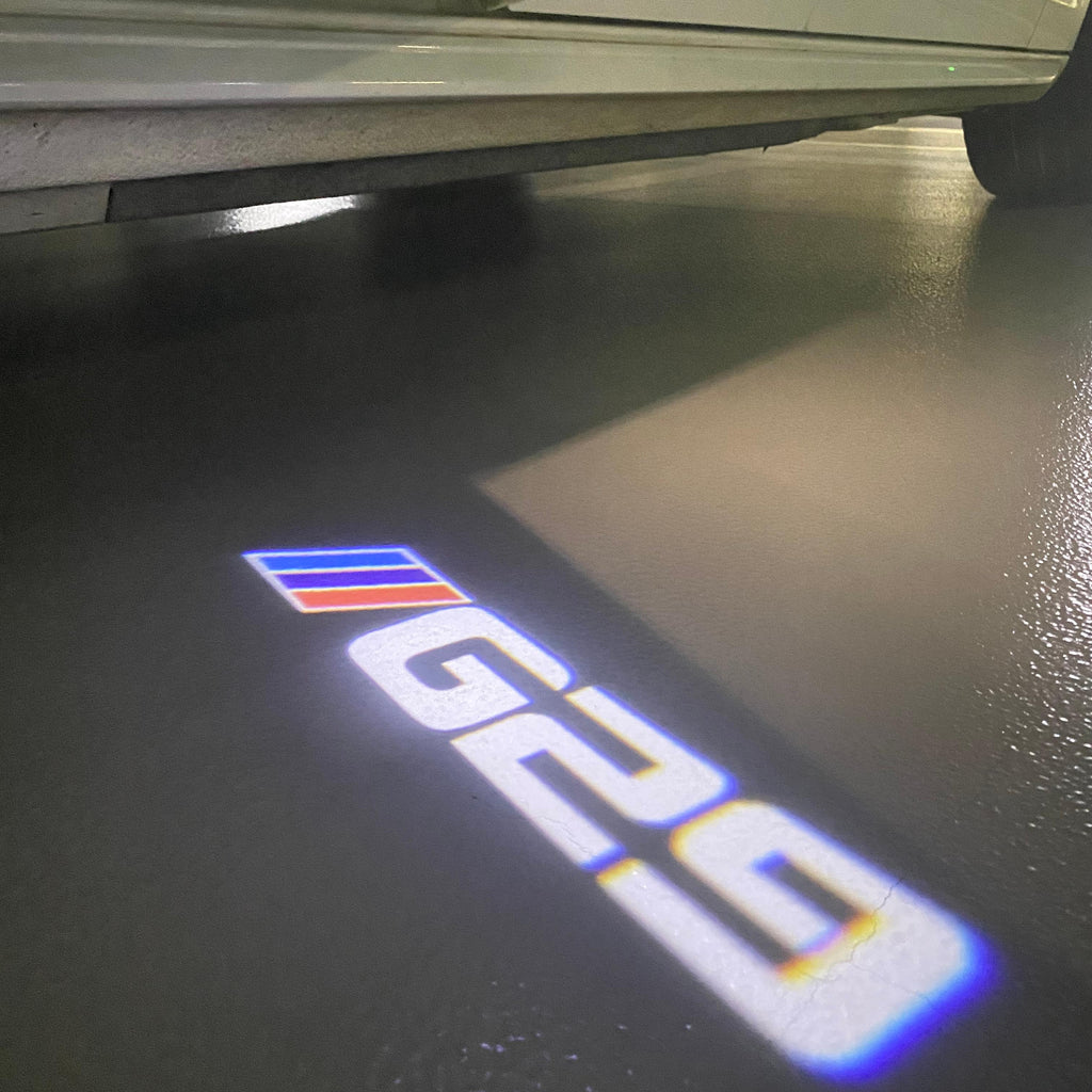 LUCES DE PROYECTOR DEL LOGOTIPO BMW M3 Nr.24 (cantidad 1 = 1 juegos / 2 luces de puerta)