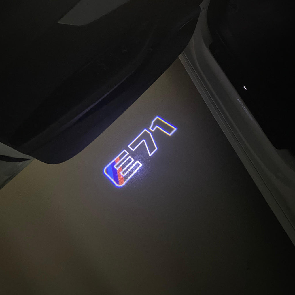 LUCES DE PROYECTOR DEL LOGOTIPO BMW M3 Nr.24 (cantidad 1 = 1 juegos / 2 luces de puerta)
