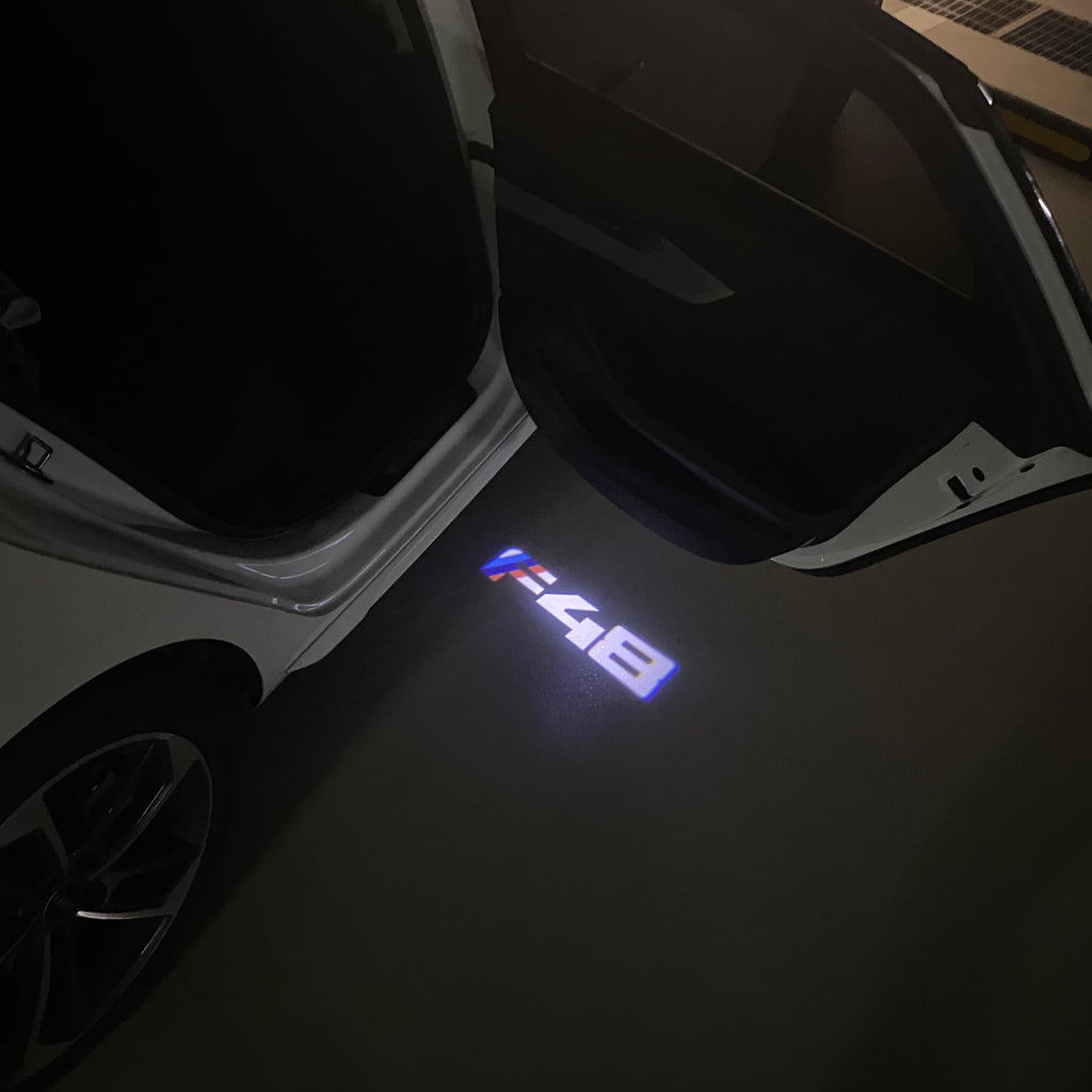 ÉCLAIRAGE DE PROJECTEUR BMW M3 LOGO Nr.24 (quantité 1 = 1 jeux / 2 feux de porte)