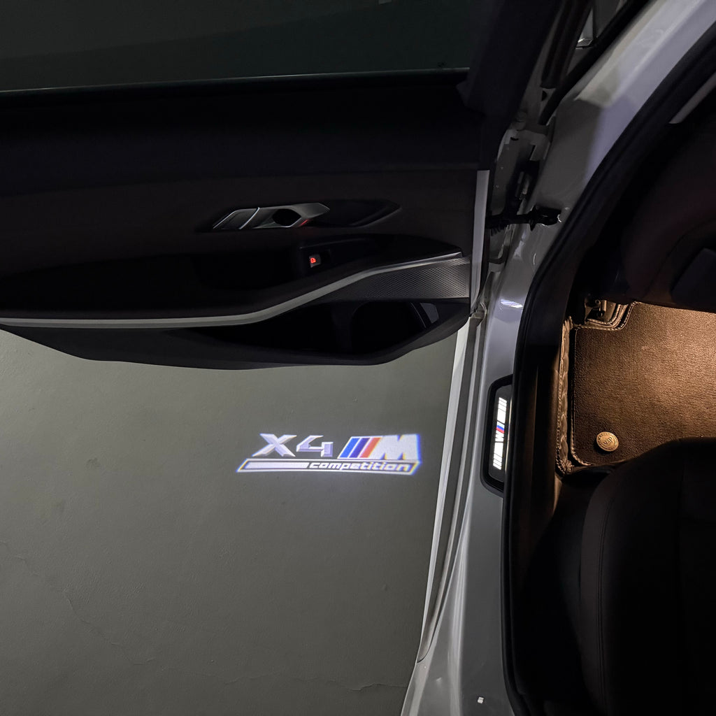 ÉCLAIRAGE DE PROJECTEUR BMW M3 LOGO Nr.24 (quantité 1 = 1 jeux / 2 feux de porte)