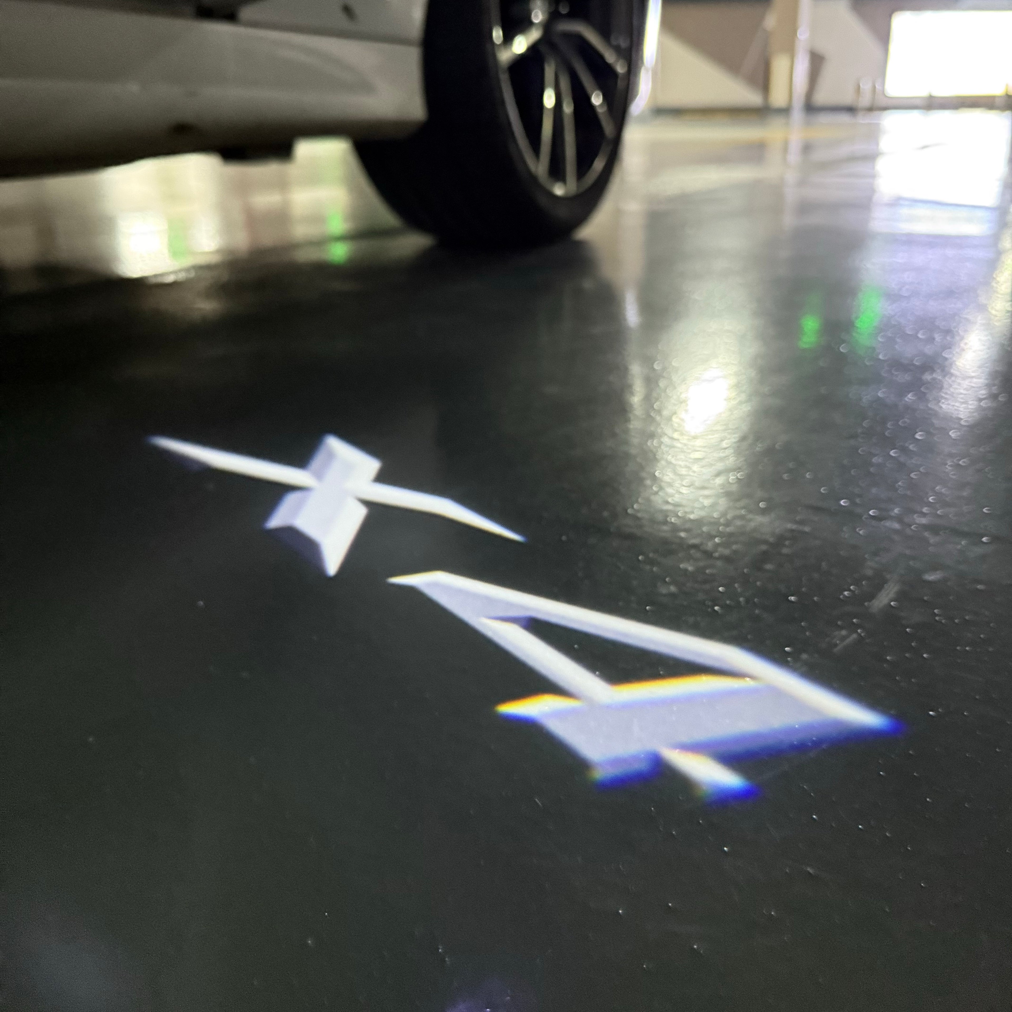 LUCES DE PROYECTOR DEL LOGOTIPO BMW M3 Nr.24 (cantidad 1 = 1 juegos / 2 luces de puerta)