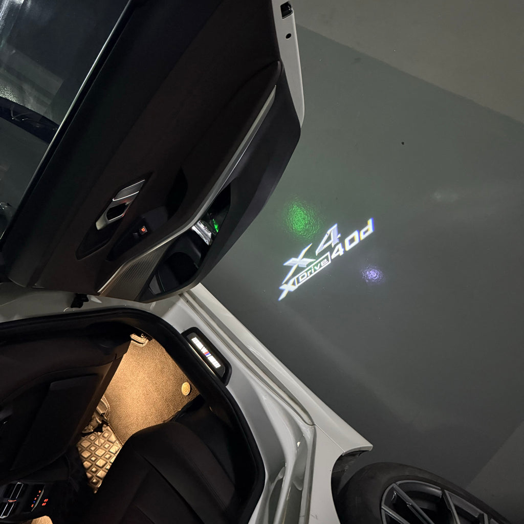 ÉCLAIRAGE DE PROJECTEUR BMW M3 LOGO Nr.24 (quantité 1 = 1 jeux / 2 feux de porte)