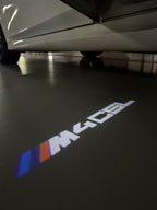 LUCES DE PROYECTOR DEL LOGOTIPO BMW M3 Nr.24 (cantidad 1 = 1 juegos / 2 luces de puerta)
