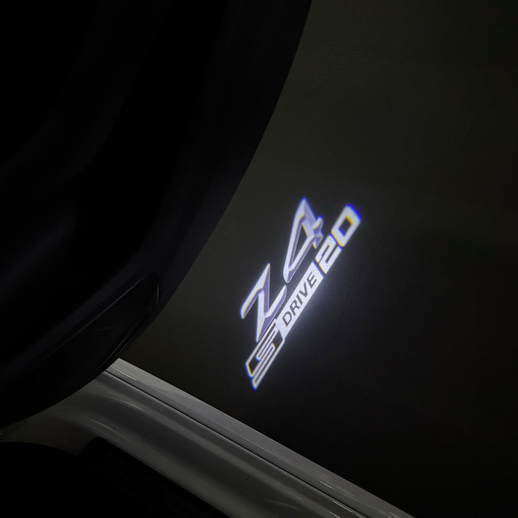 ÉCLAIRAGE DE PROJECTEUR BMW M3 LOGO Nr.24 (quantité 1 = 1 jeux / 2 feux de porte)