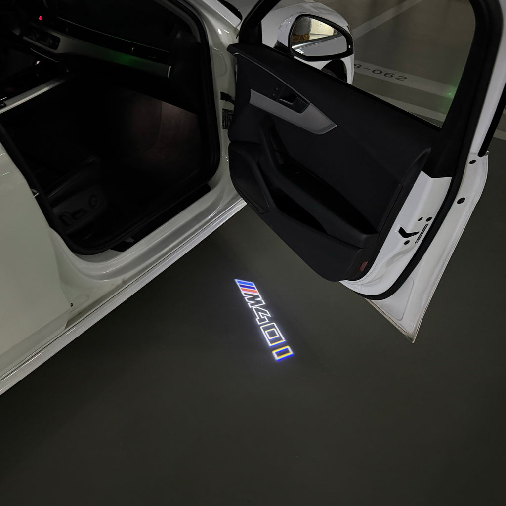 ÉCLAIRAGE DE PROJECTEUR BMW M3 LOGO Nr.24 (quantité 1 = 1 jeux / 2 feux de porte)