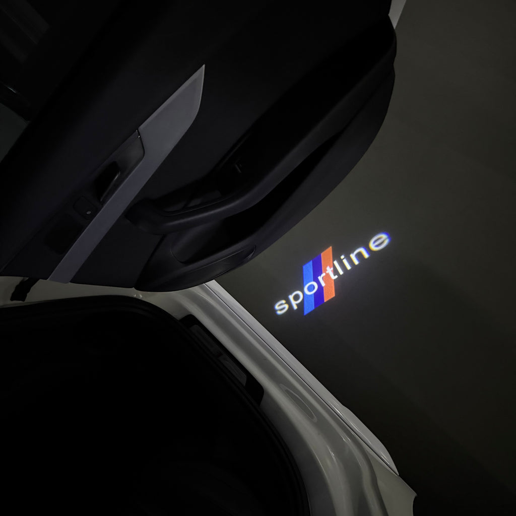 ÉCLAIRAGE DE PROJECTEUR BMW M3 LOGO Nr.24 (quantité 1 = 1 jeux / 2 feux de porte)