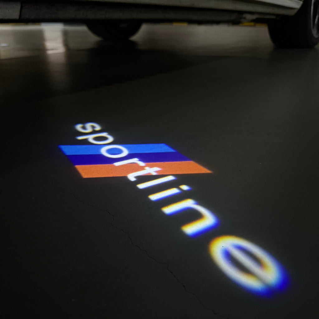ÉCLAIRAGE DE PROJECTEUR BMW M3 LOGO Nr.24 (quantité 1 = 1 jeux / 2 feux de porte)