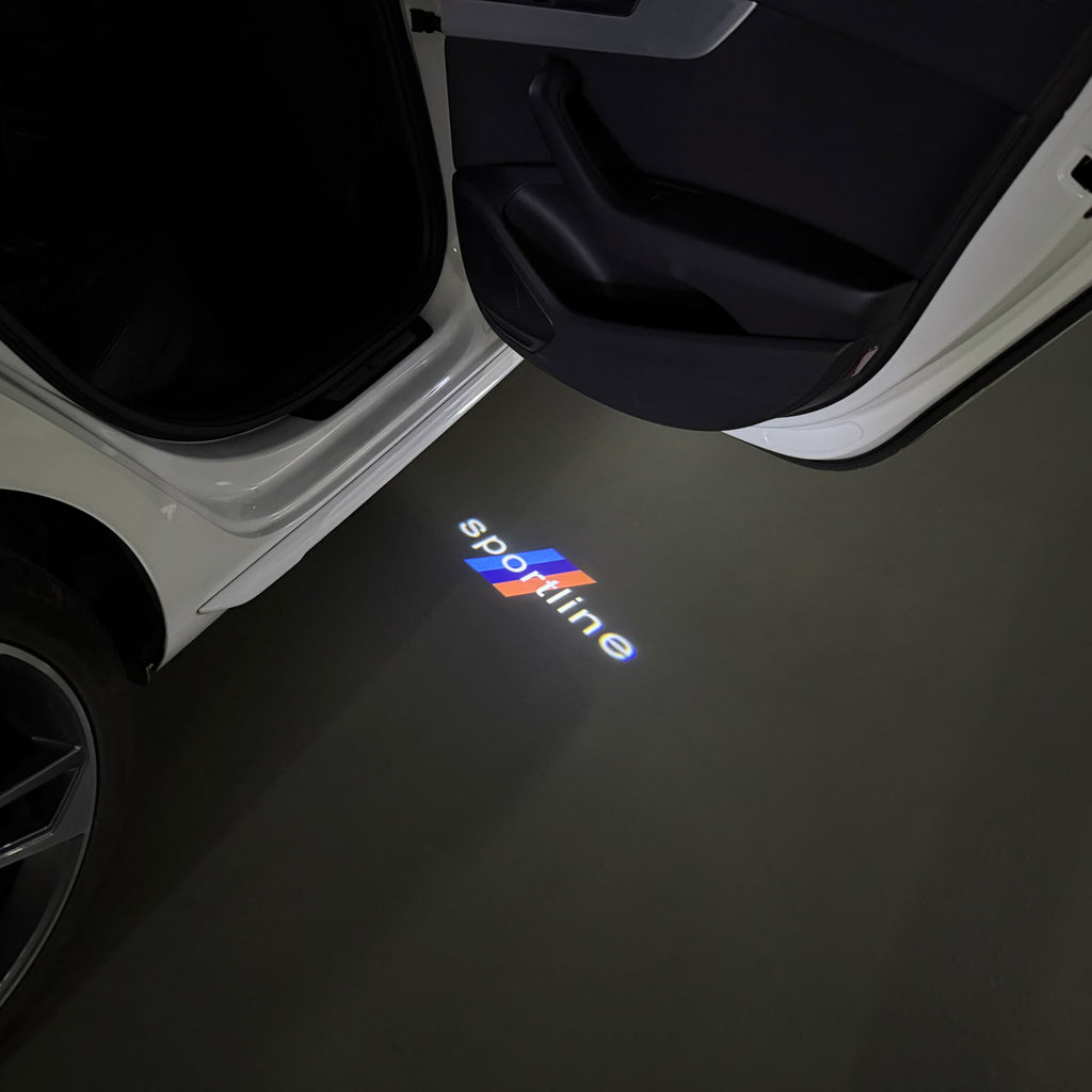 ÉCLAIRAGE DE PROJECTEUR BMW M3 LOGO Nr.24 (quantité 1 = 1 jeux / 2 feux de porte)