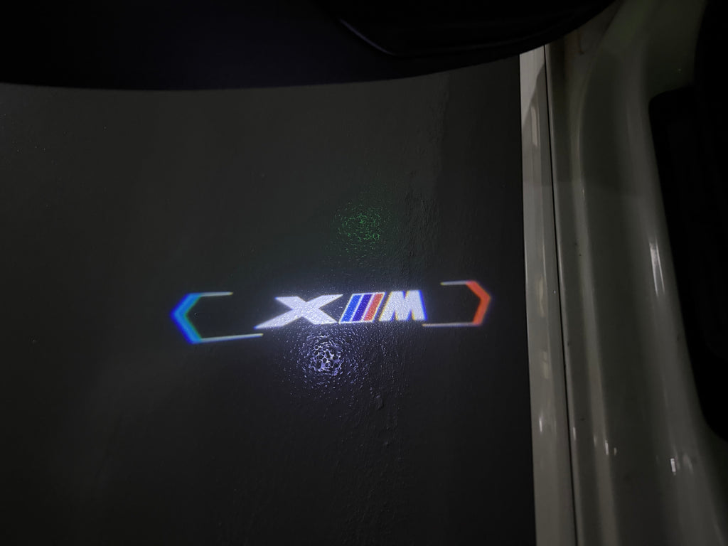 ÉCLAIRAGE DE PROJECTEUR BMW M3 LOGO Nr.24 (quantité 1 = 1 jeux / 2 feux de porte)