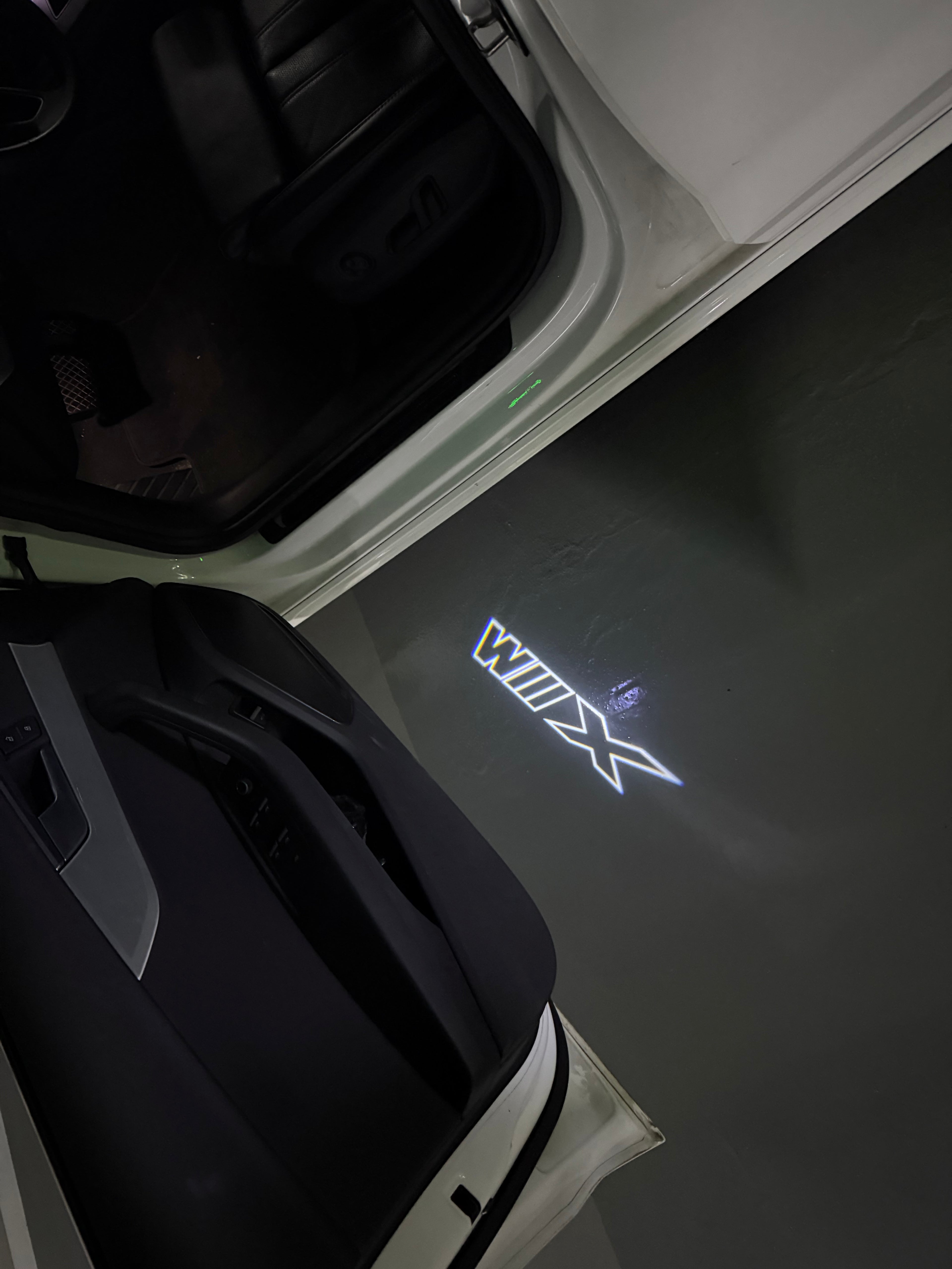LUCES DE PROYECTOR DEL LOGOTIPO BMW M3 Nr.24 (cantidad 1 = 1 juegos / 2 luces de puerta)