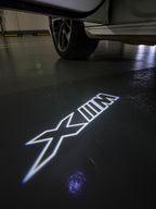 ÉCLAIRAGE DE PROJECTEUR BMW M3 LOGO Nr.24 (quantité 1 = 1 jeux / 2 feux de porte)