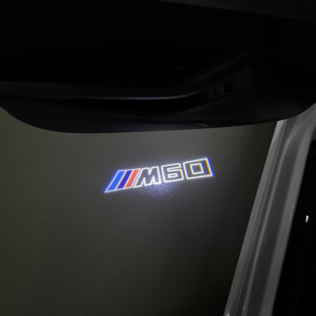 ÉCLAIRAGE DE PROJECTEUR BMW M3 LOGO Nr.24 (quantité 1 = 1 jeux / 2 feux de porte)