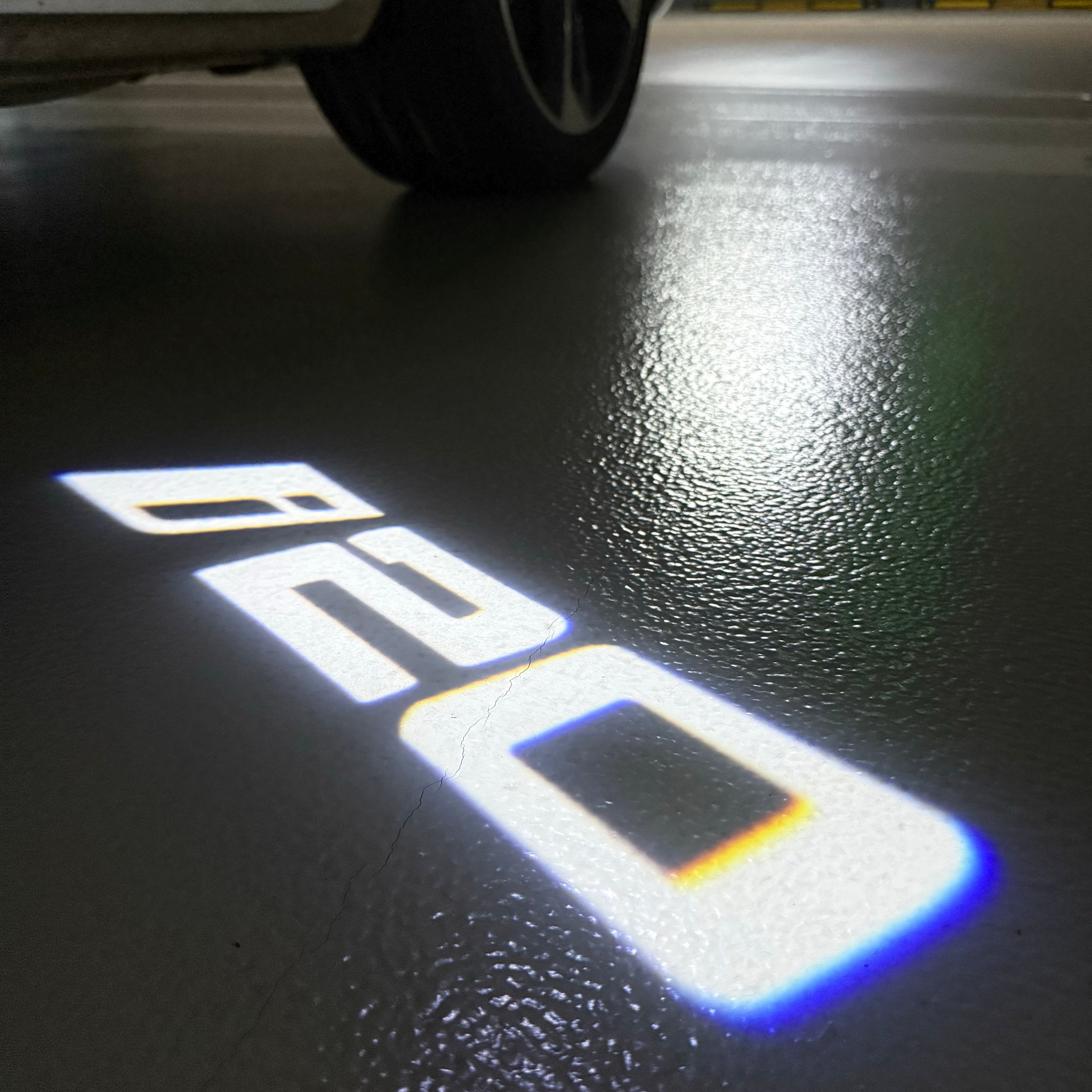 LUCES DE PROYECTOR DEL LOGOTIPO BMW M3 Nr.24 (cantidad 1 = 1 juegos / 2 luces de puerta)