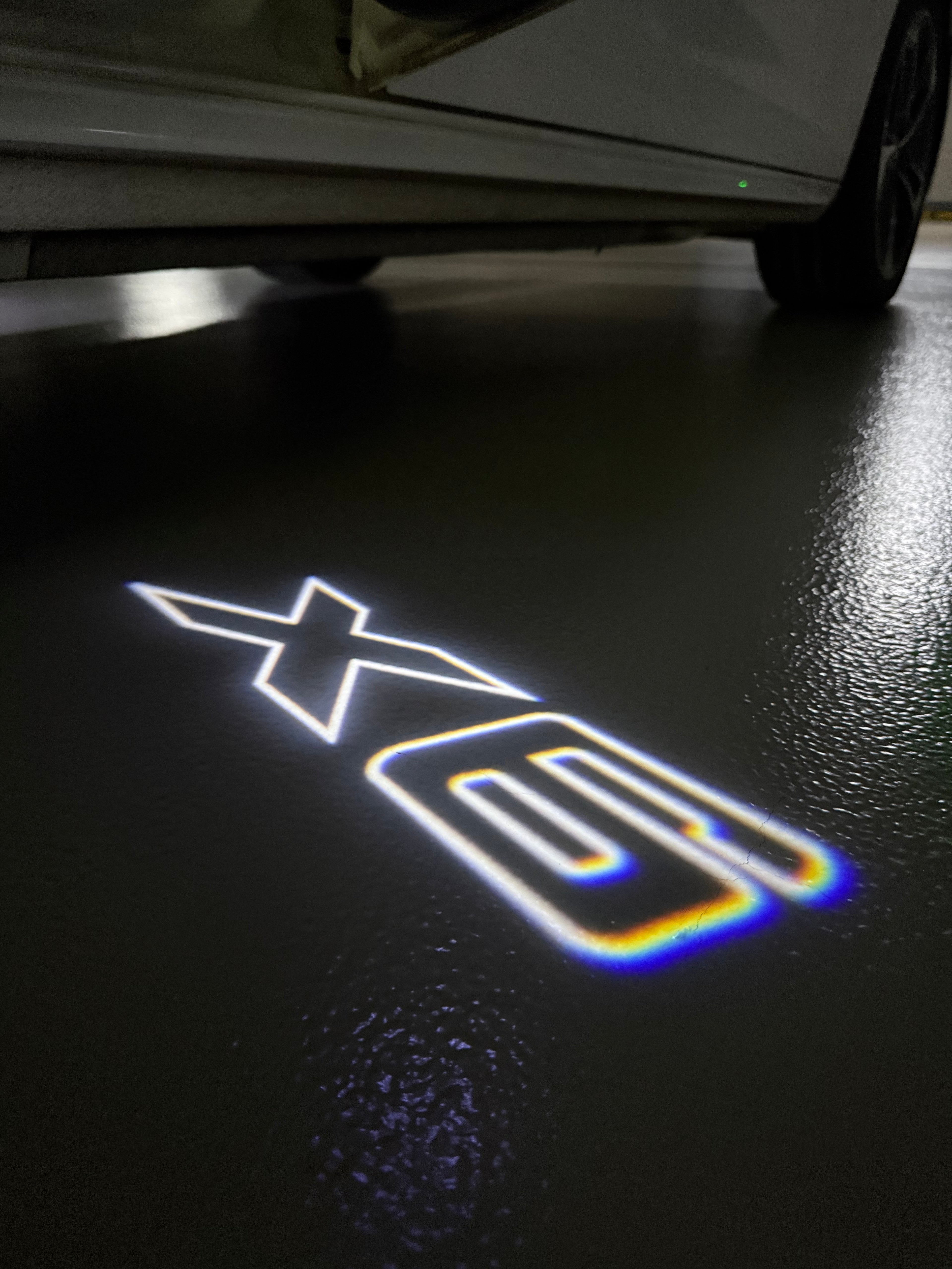 LUCES DE PROYECTOR DEL LOGOTIPO BMW M3 Nr.24 (cantidad 1 = 1 juegos / 2 luces de puerta)