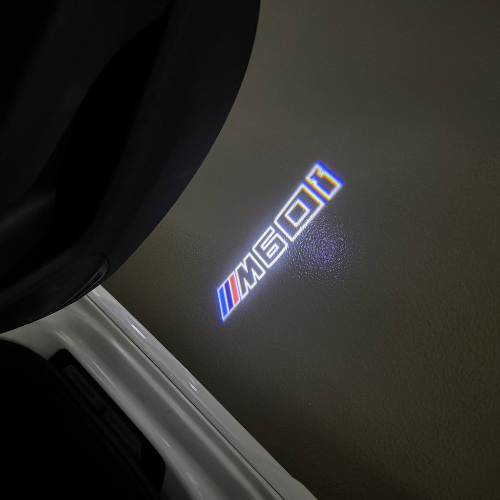 LUCES DE PROYECTOR DEL LOGOTIPO BMW M3 Nr.24 (cantidad 1 = 1 juegos / 2 luces de puerta)