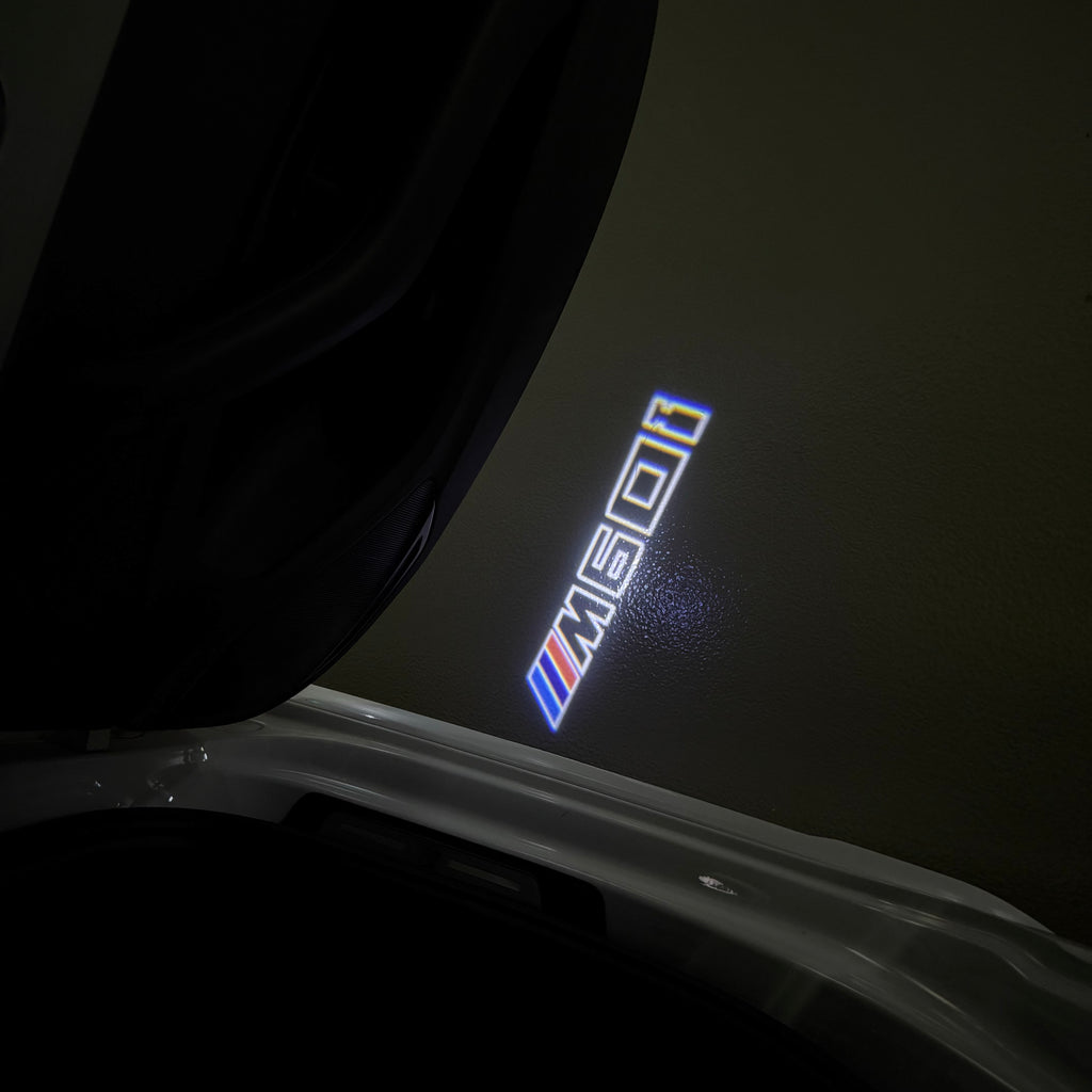 LUCES DE PROYECTOR DEL LOGOTIPO BMW M3 Nr.24 (cantidad 1 = 1 juegos / 2 luces de puerta)