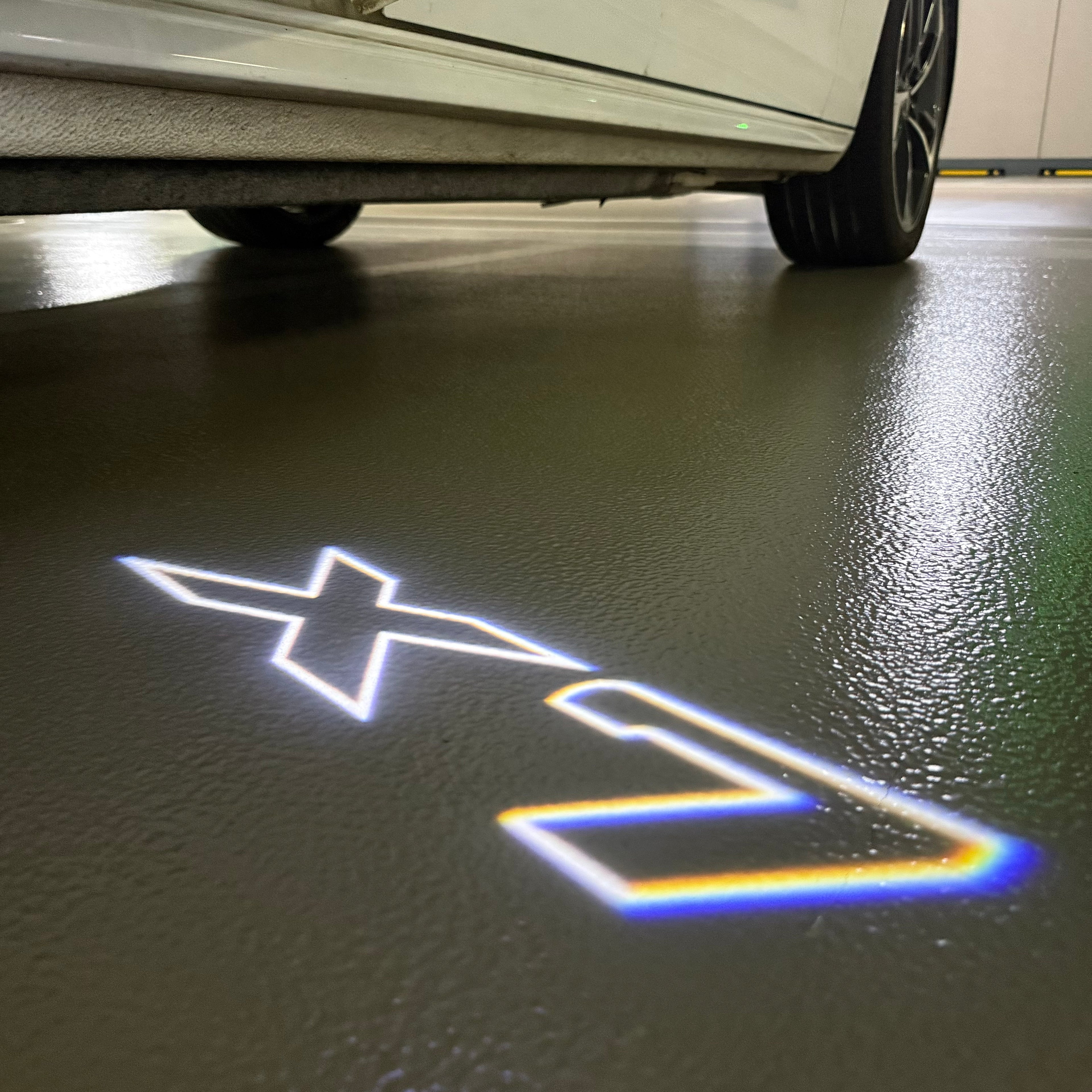 LUCES DE PROYECTOR DEL LOGOTIPO BMW M3 Nr.24 (cantidad 1 = 1 juegos / 2 luces de puerta)