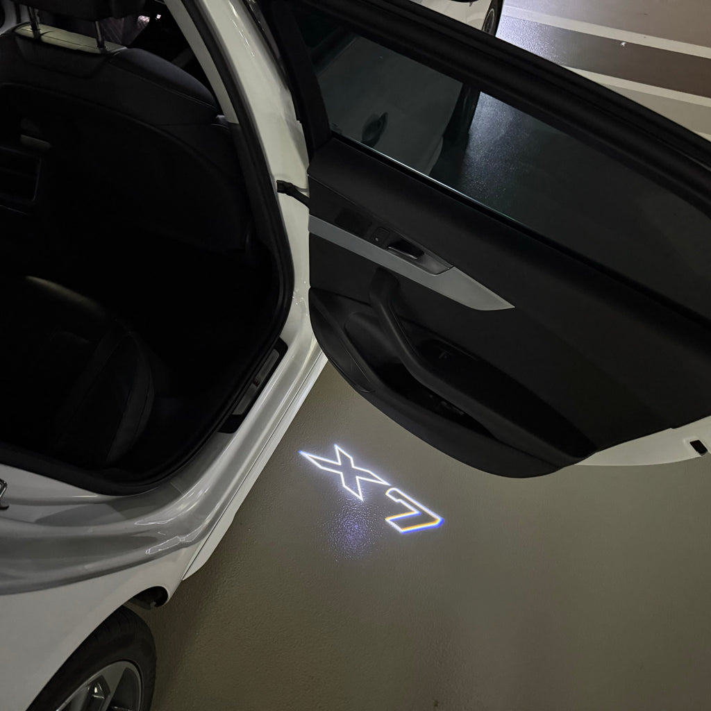 LUCES DE PROYECTOR DEL LOGOTIPO BMW M3 Nr.24 (cantidad 1 = 1 juegos / 2 luces de puerta)