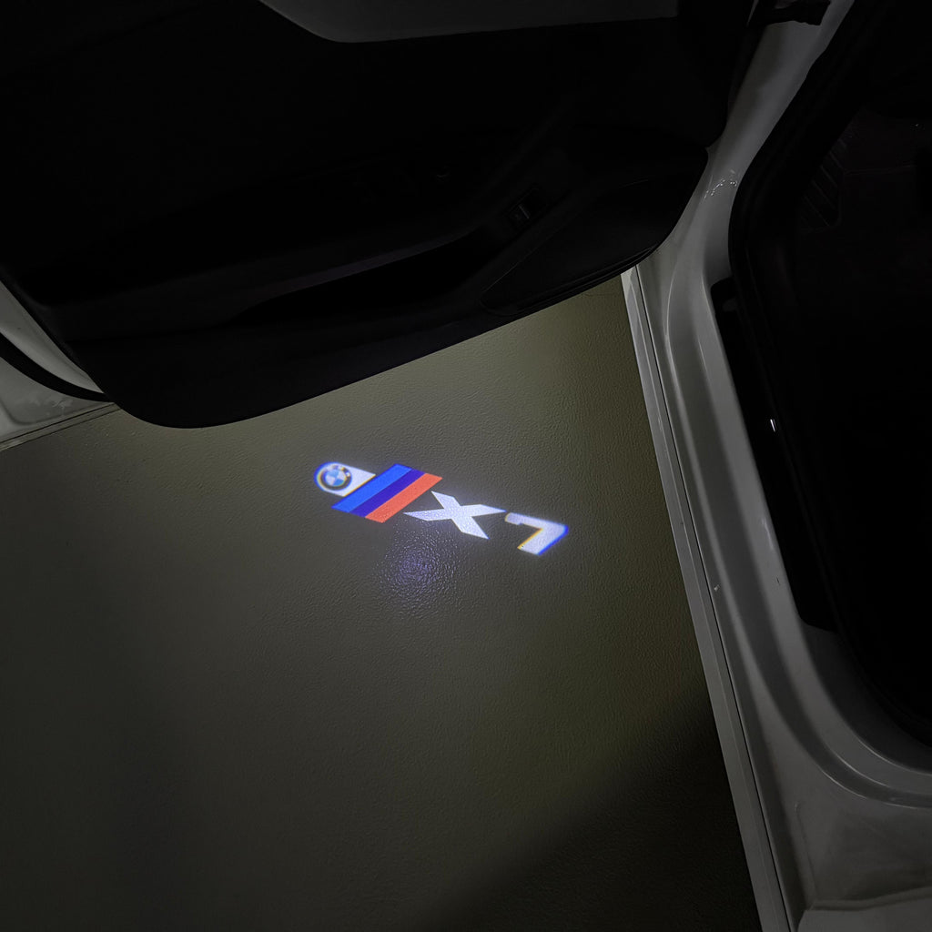 ÉCLAIRAGE DE PROJECTEUR BMW M3 LOGO Nr.24 (quantité 1 = 1 jeux / 2 feux de porte)