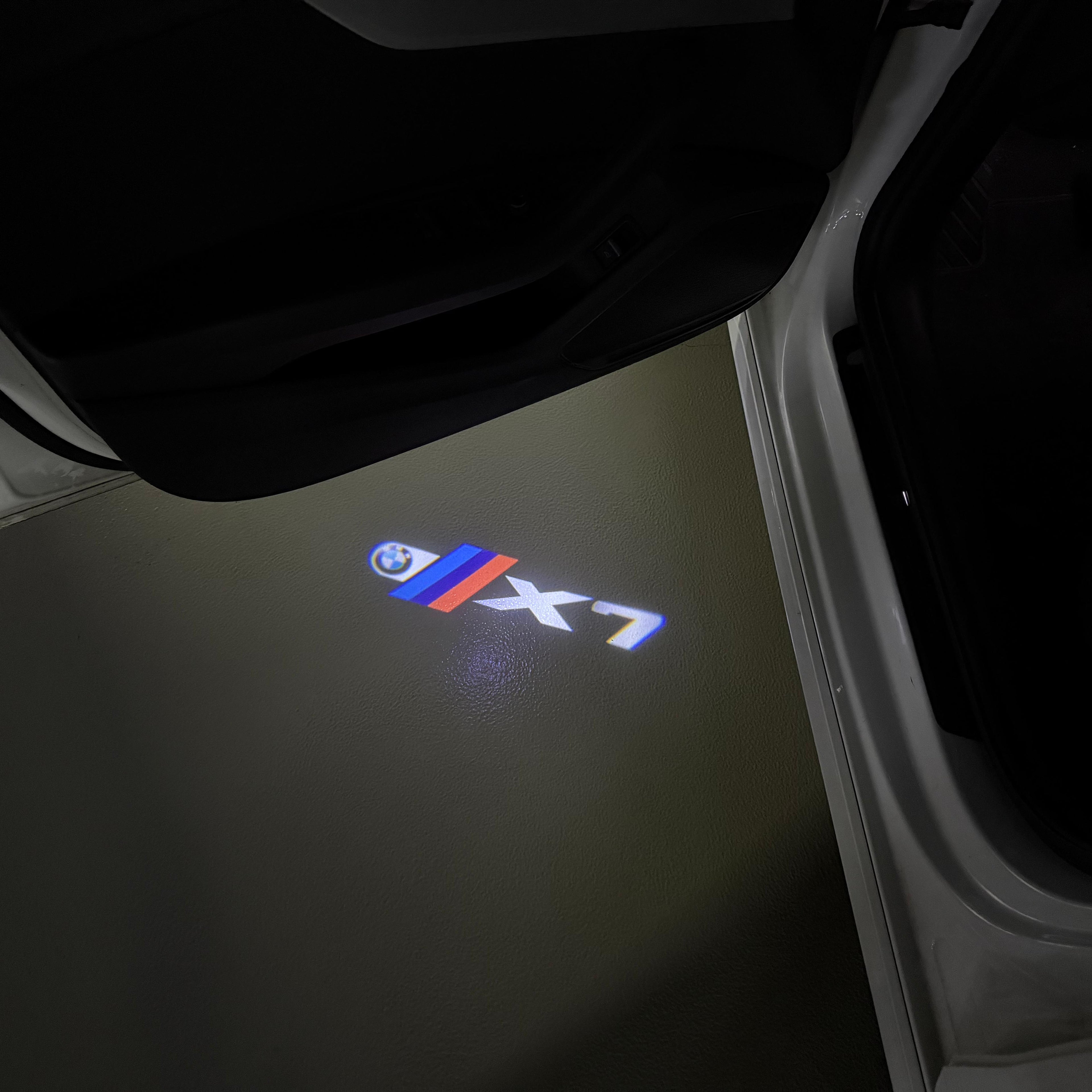 LUCES DE PROYECTOR DEL LOGOTIPO BMW M3 Nr.24 (cantidad 1 = 1 juegos / 2 luces de puerta)