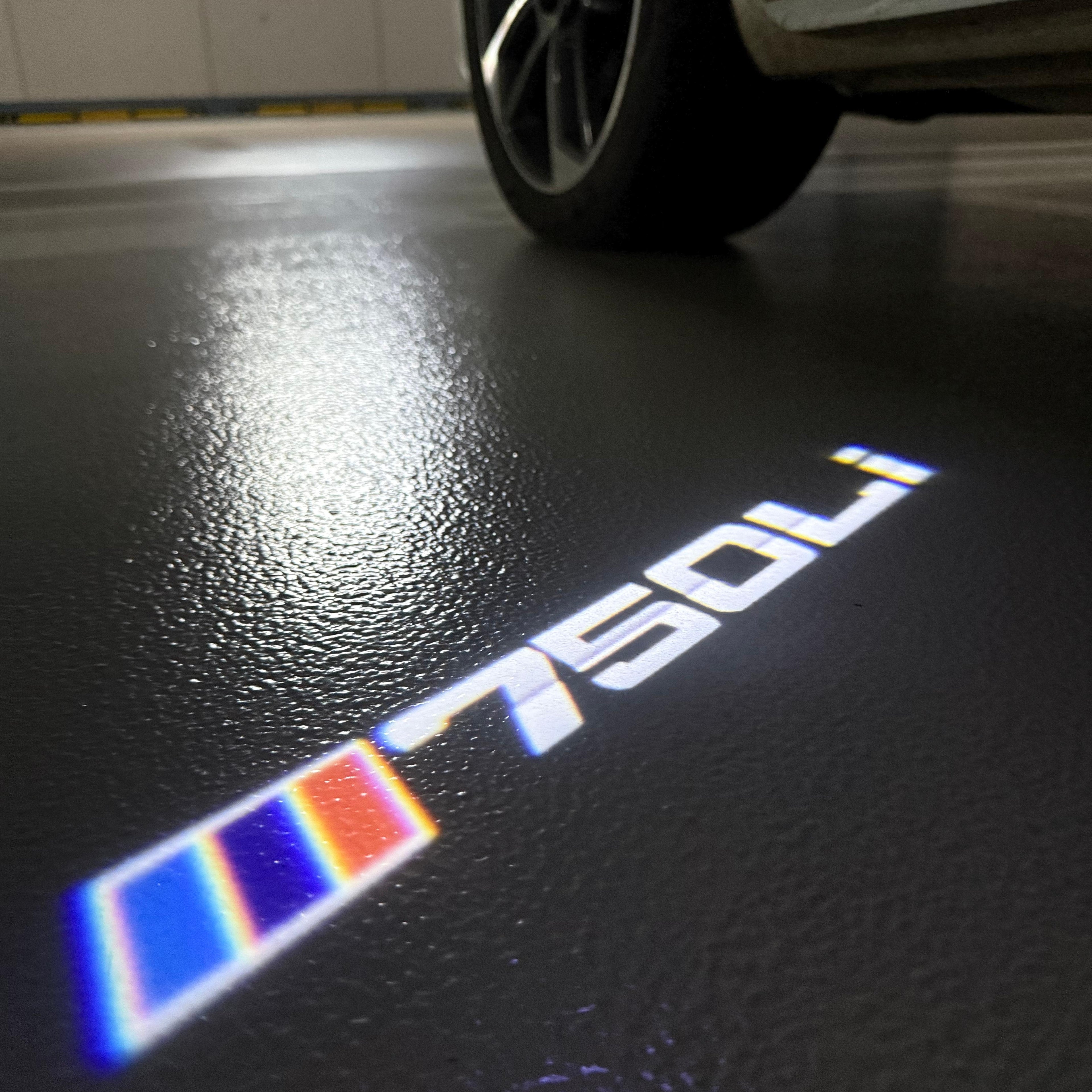 LUCES DE PROYECTOR DEL LOGOTIPO BMW M3 Nr.24 (cantidad 1 = 1 juegos / 2 luces de puerta)