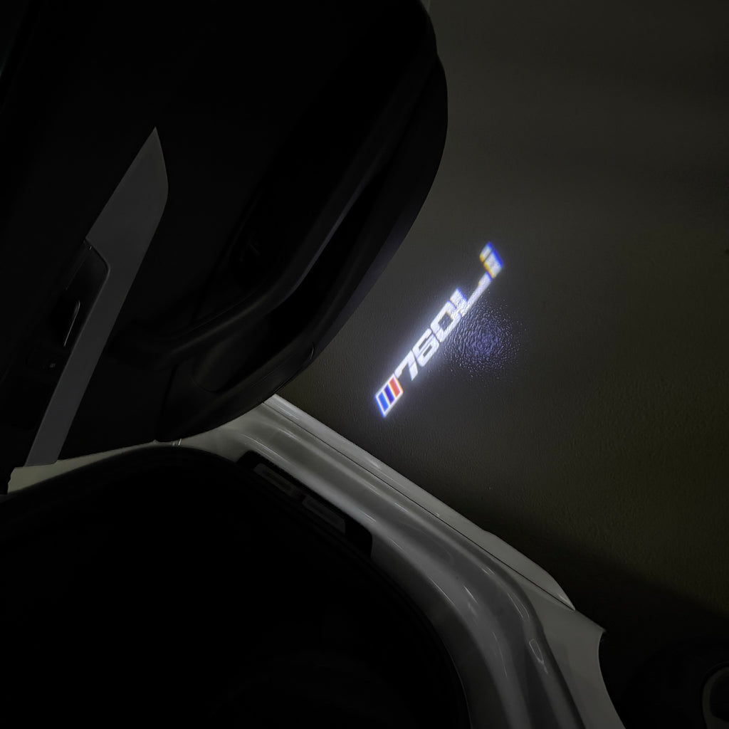 LUCES DE PROYECTOR DEL LOGOTIPO BMW M3 Nr.24 (cantidad 1 = 1 juegos / 2 luces de puerta)