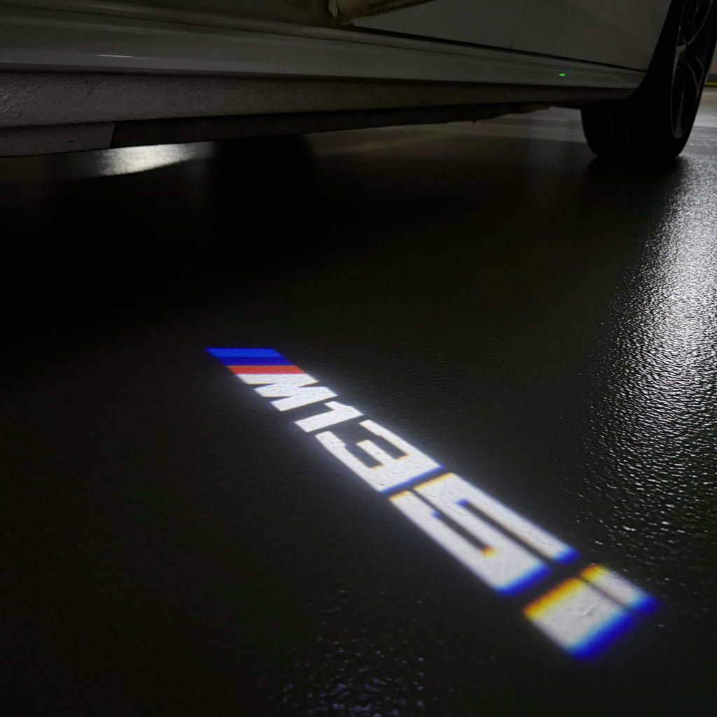 LUCES DE PROYECTOR DEL LOGOTIPO BMW M3 Nr.24 (cantidad 1 = 1 juegos / 2 luces de puerta)