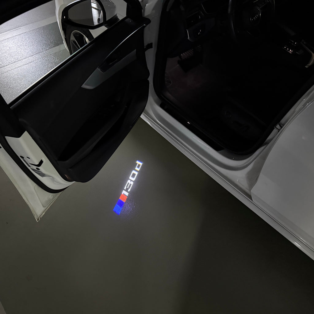 ÉCLAIRAGE DE PROJECTEUR BMW M3 LOGO Nr.24 (quantité 1 = 1 jeux / 2 feux de porte)