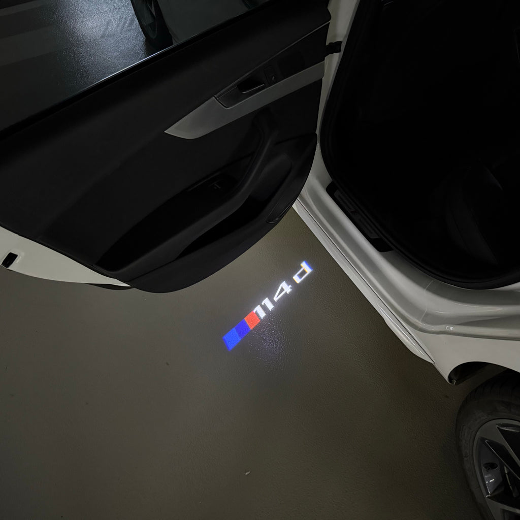 LUCES DE PROYECTOR DEL LOGOTIPO BMW M3 Nr.24 (cantidad 1 = 1 juegos / 2 luces de puerta)