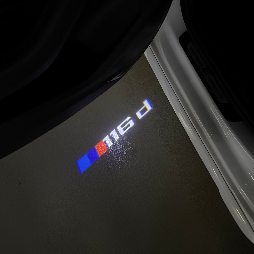 LUCES DE PROYECTOR DEL LOGOTIPO BMW M3 Nr.24 (cantidad 1 = 1 juegos / 2 luces de puerta)