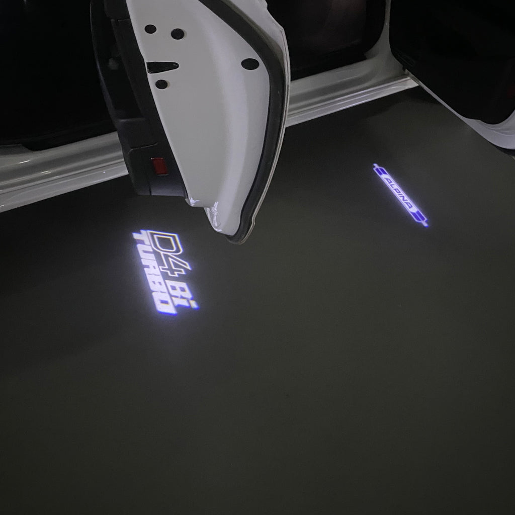 ALPINA D4  Bi TURBO LOGO PROJECTOT LIGHTS  (quantity 1 = 1 sets/2 door lights) Nr.07A48