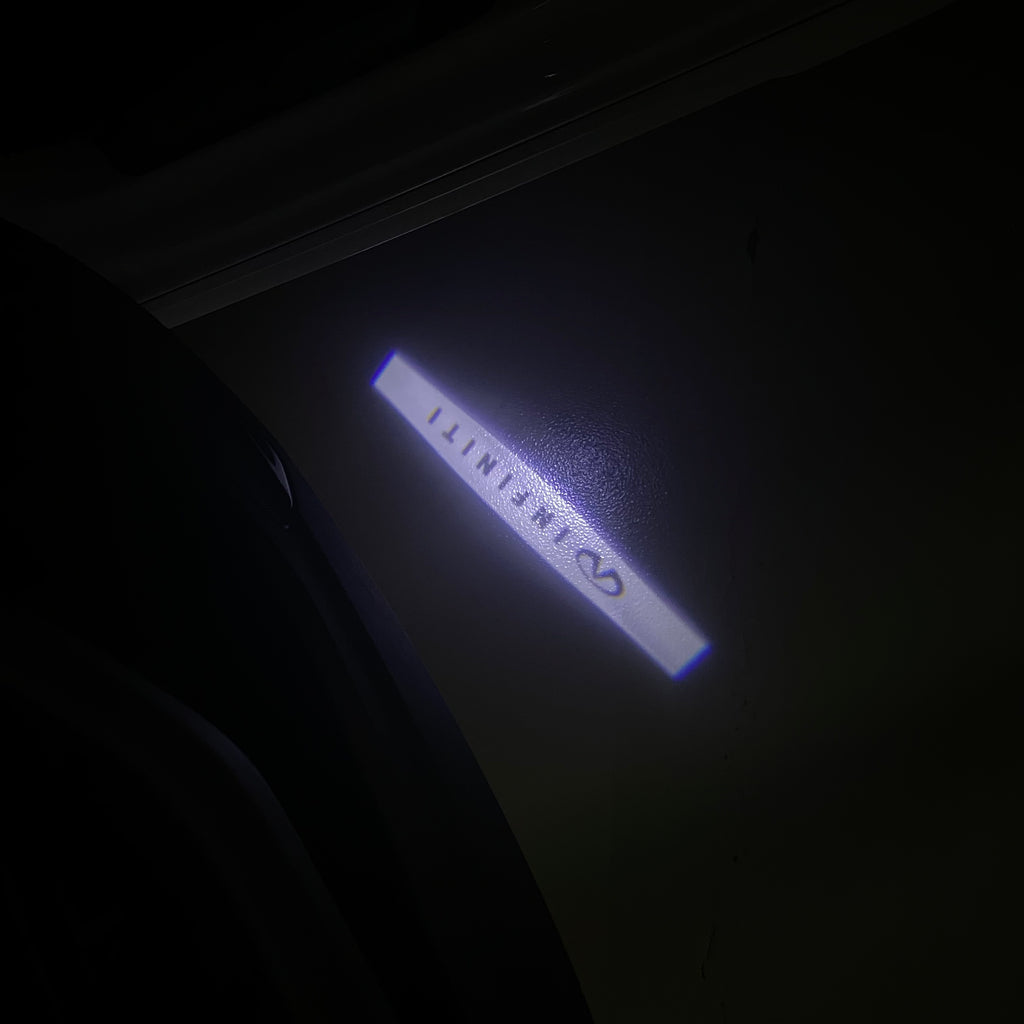 LOGOTIPO INFINTI PROJECROTR LIGHTS Nr.17 (cantidad 1 = 1 juego/2 luces de puerta)