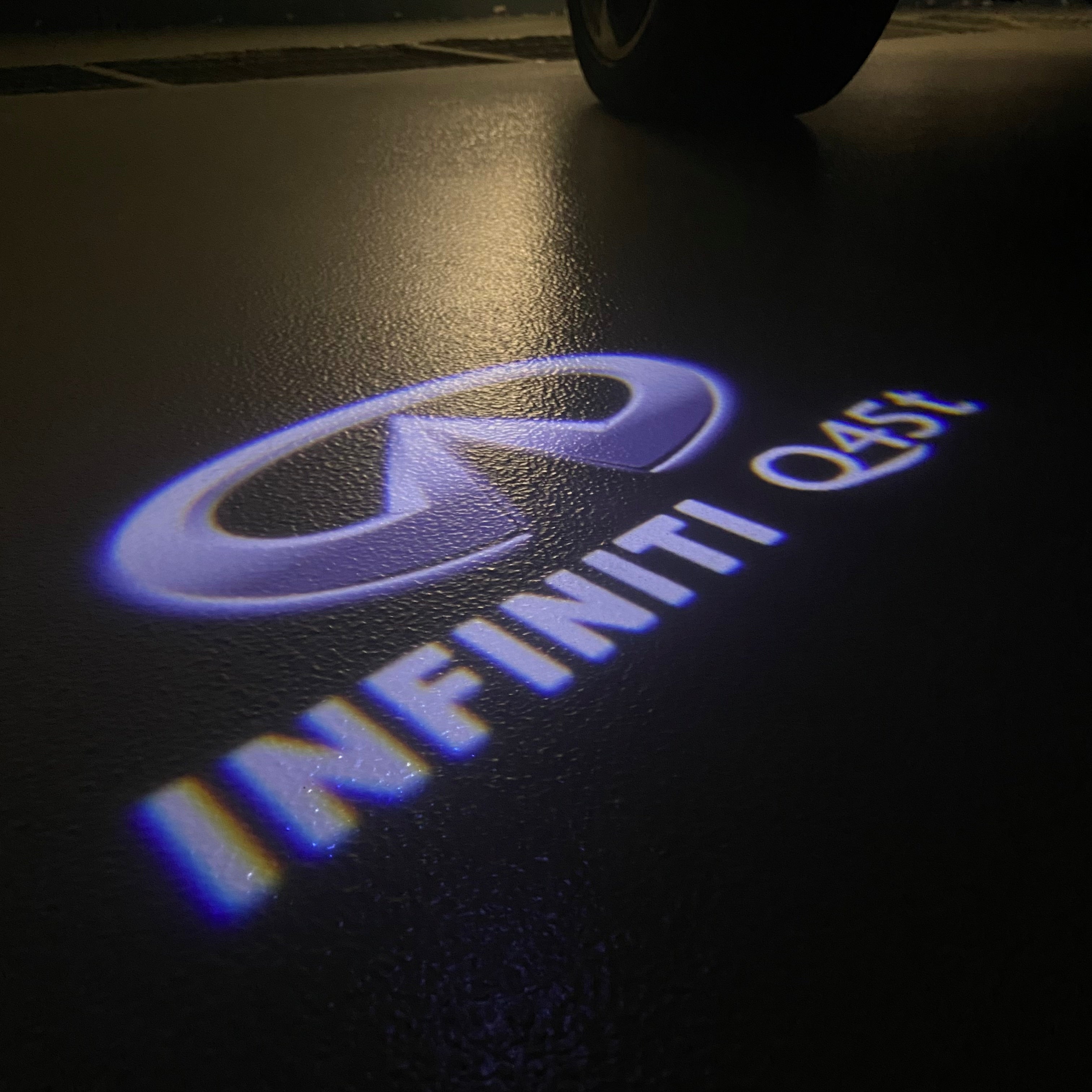 INFINTI Q45 t LOGO PROJECROTR أضواء Nr.80 (الكمية 1 = 1 مجموعات / 2 أضواء الباب)