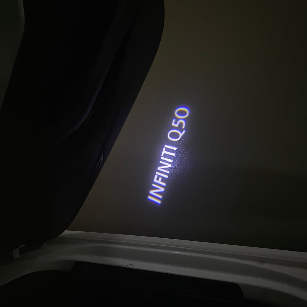 INFINTI Q50 LOGO PROJECROTR LIGHTS Nr.60 (cantidad 1 = 1 series/2 luces de puerta)