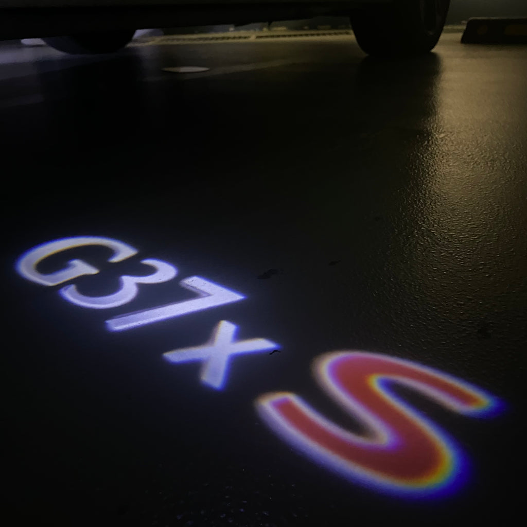 INFINTI G37xS LOGO PROJECROTR أضواء Nr.35 (الكمية 1 = 1 مجموعات / 2 أضواء الباب)
