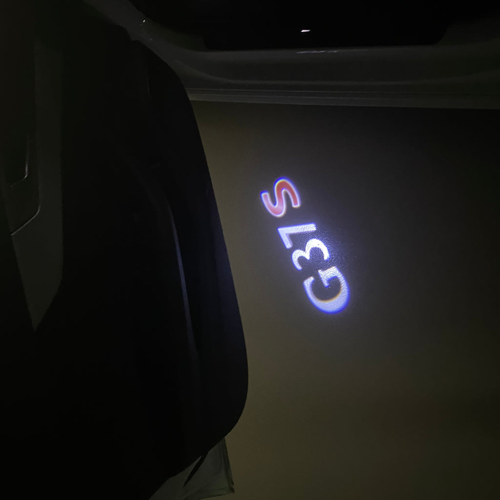 INFINTI G37 S LOGO PROJECROTR LIGHTS Nr.43 (Menge 1 = 1 Sets/2 Türleuchten)