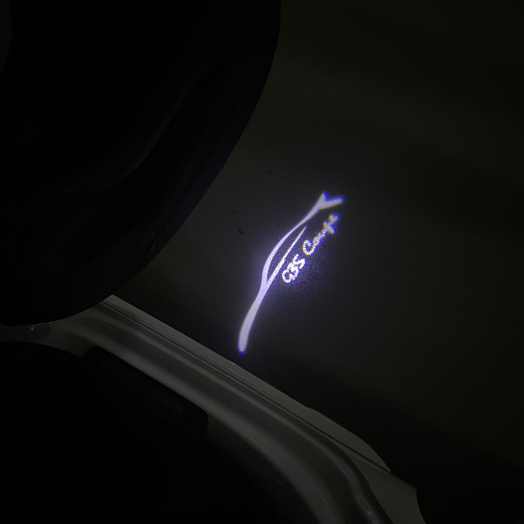 INFINTI G35 LOGO PROJECROTR LIGHTS Nr.91 (Menge 1 = 1 Sets/2 Türleuchten)