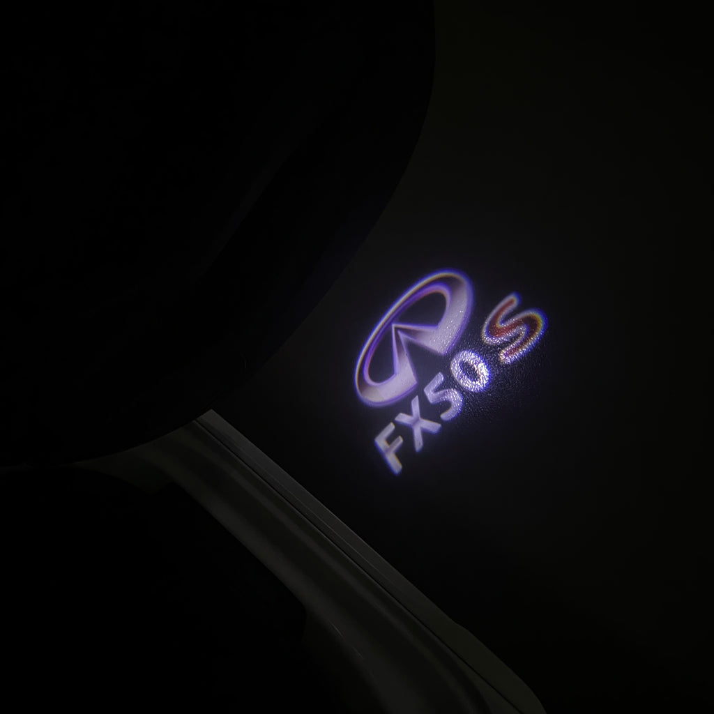 INFINTI FX50 S LOGO PROJECROTR LIGHTS Nr.28 (cantidad 1 = 1 juego/2 luces de puerta)