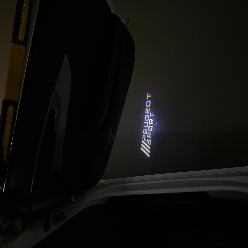 ÉCLAIRAGE DE PROJECTEUR BMW M3 LOGO Nr.24 (quantité 1 = 1 jeux / 2 feux de porte)