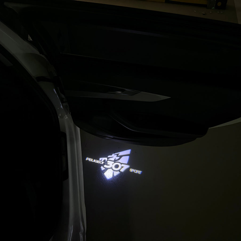 LUCES DE PROYECTOR DEL LOGOTIPO BMW M3 Nr.24 (cantidad 1 = 1 juegos / 2 luces de puerta)