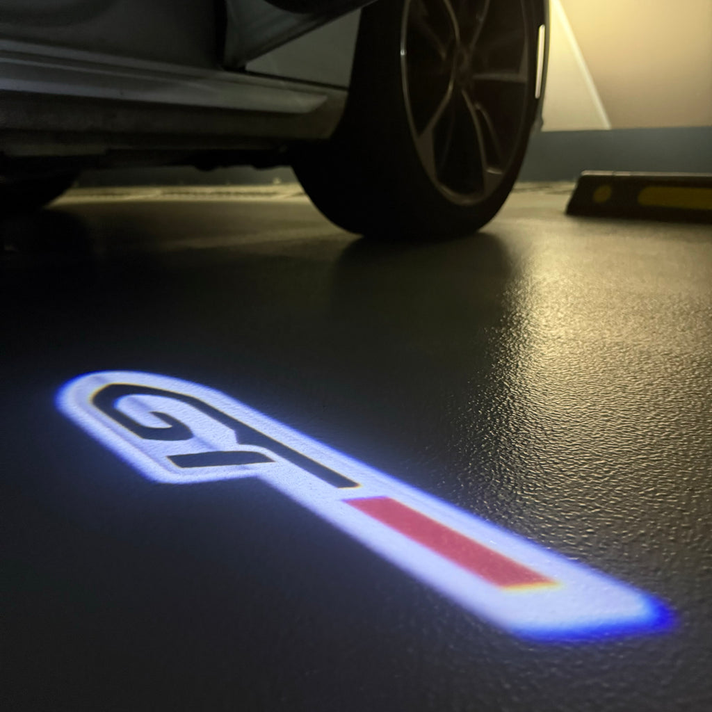 LUCES DE PROYECTOR DEL LOGOTIPO BMW M3 Nr.24 (cantidad 1 = 1 juegos / 2 luces de puerta)