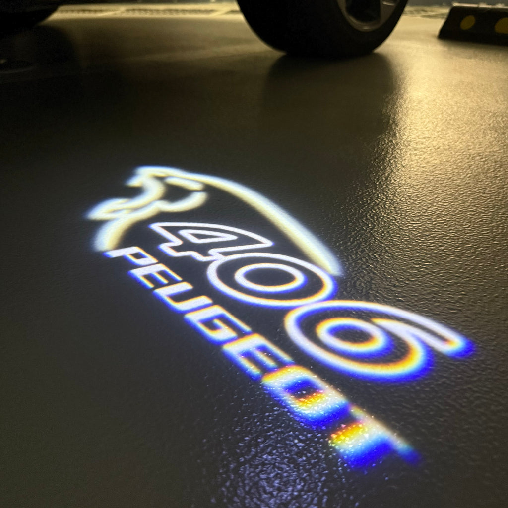 LUCES DE PROYECTOR DEL LOGOTIPO BMW M3 Nr.24 (cantidad 1 = 1 juegos / 2 luces de puerta)
