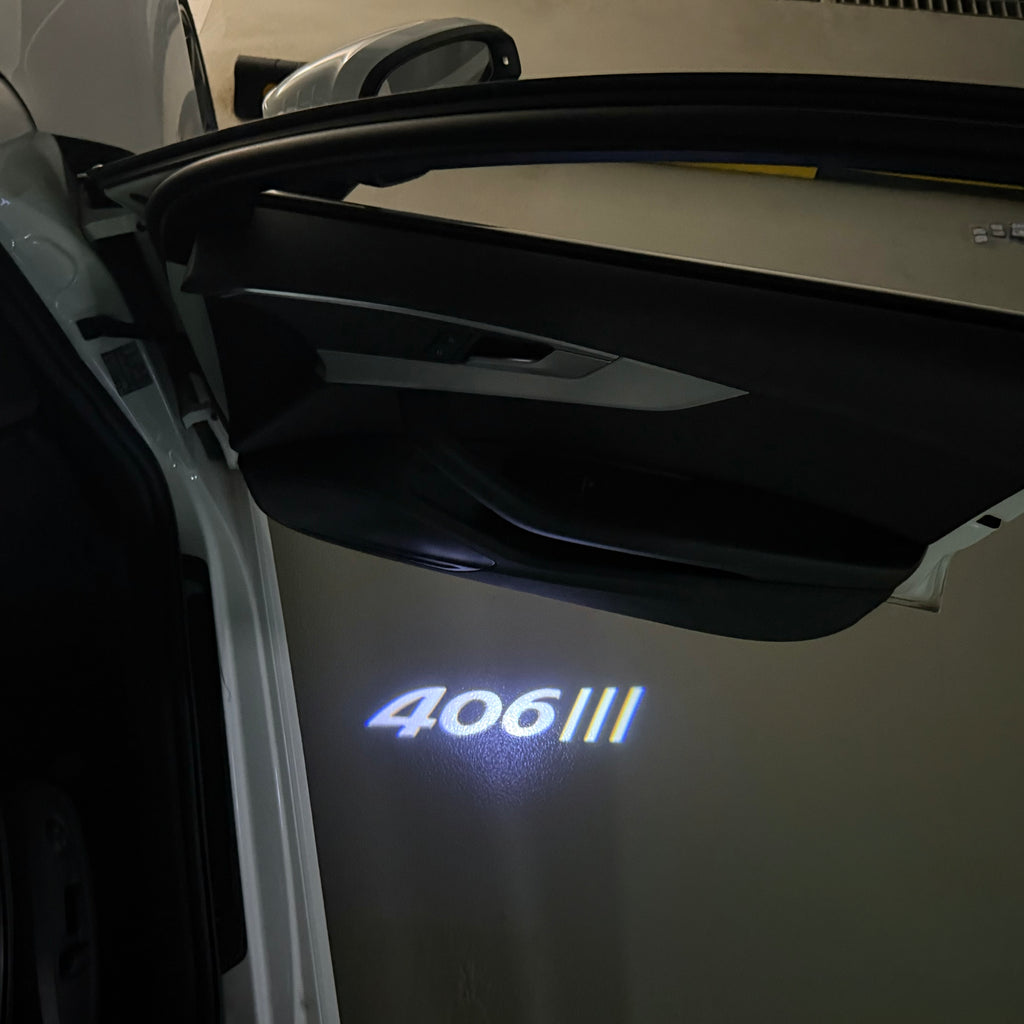 LUCES DE PROYECTOR DEL LOGOTIPO BMW M3 Nr.24 (cantidad 1 = 1 juegos / 2 luces de puerta)