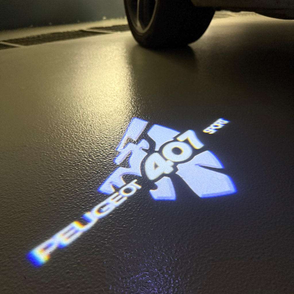 LUCES DE PROYECTOR DEL LOGOTIPO BMW M3 Nr.24 (cantidad 1 = 1 juegos / 2 luces de puerta)