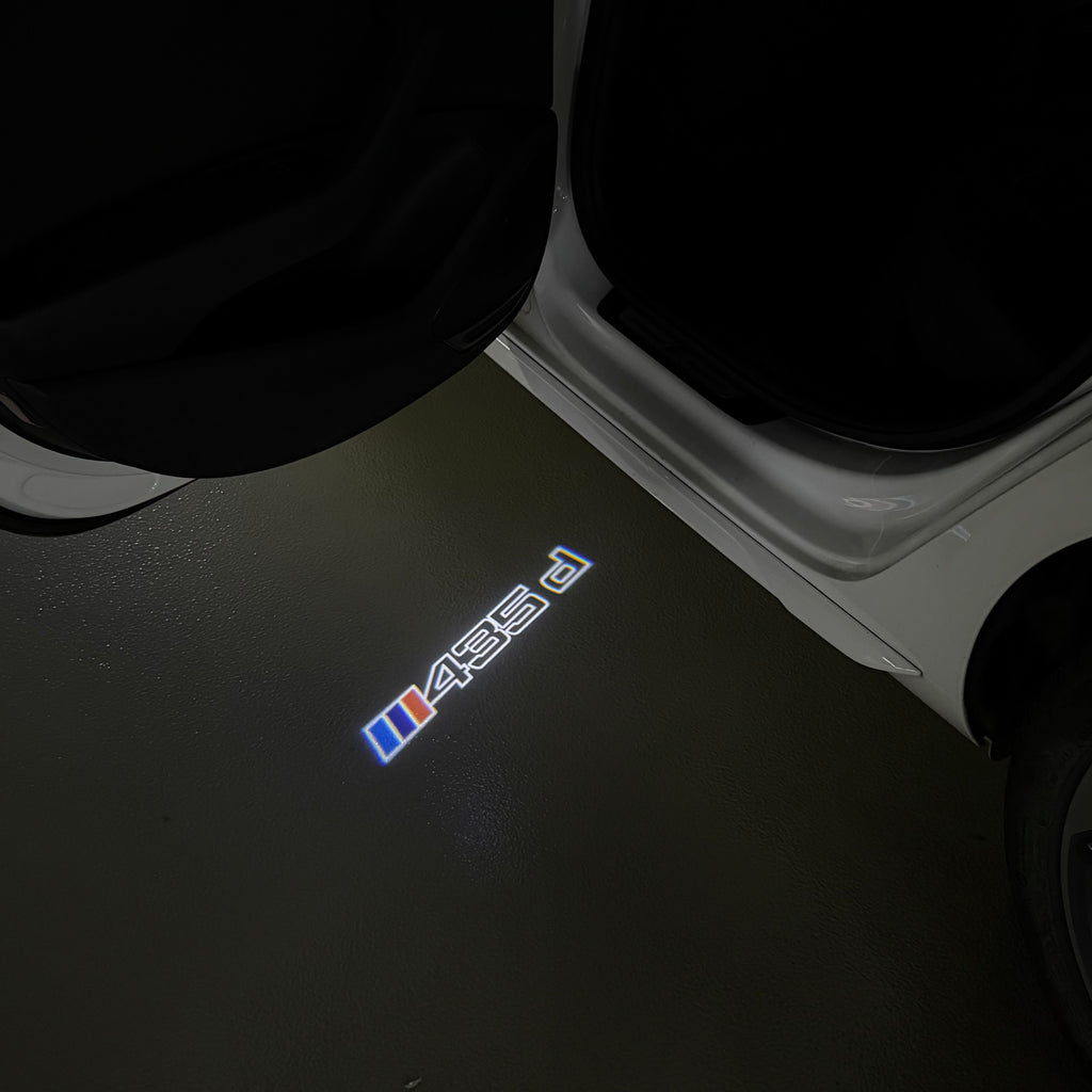 ÉCLAIRAGE DE PROJECTEUR BMW M3 LOGO Nr.24 (quantité 1 = 1 jeux / 2 feux de porte)