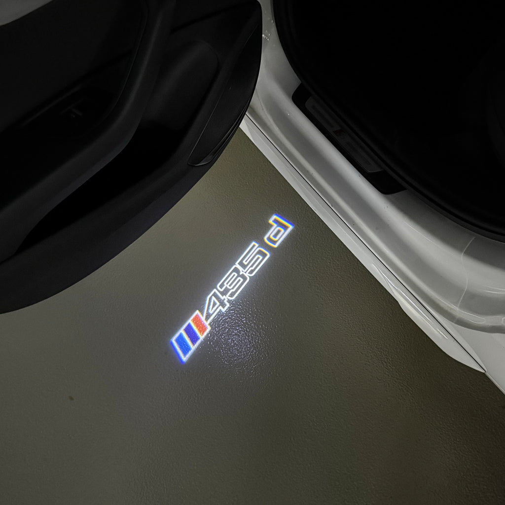 ÉCLAIRAGE DE PROJECTEUR BMW M3 LOGO Nr.24 (quantité 1 = 1 jeux / 2 feux de porte)