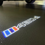 LUCES DE PROYECTOR DEL LOGOTIPO BMW M3 Nr.24 (cantidad 1 = 1 juegos / 2 luces de puerta)