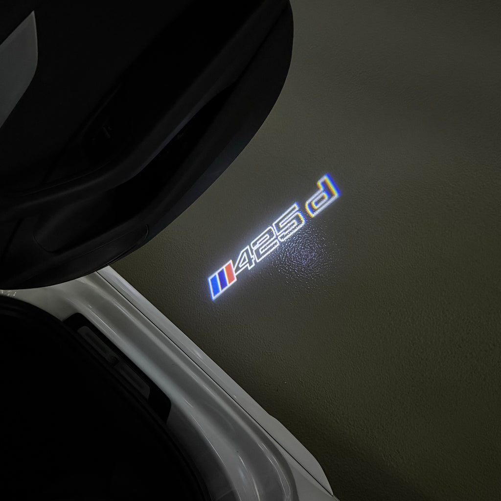 ÉCLAIRAGE DE PROJECTEUR BMW M3 LOGO Nr.24 (quantité 1 = 1 jeux / 2 feux de porte)